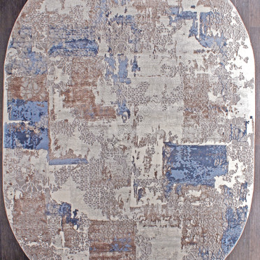 Ковер 03857A - BLUE / BLUE - Овал ARMINA