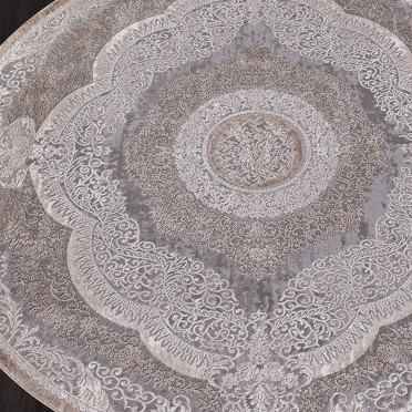 Ковер 03880C - GREY / BROWN - Круг ARMINA