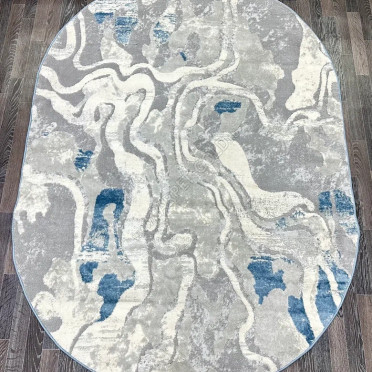 Ковер турецкий D070B_D.GREY коллекции Bojnord овальный