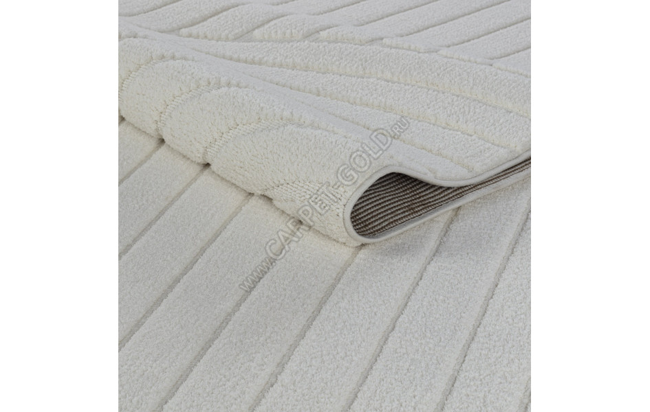 Рельефный турецкий ковер Sofia 0E421A WHITE