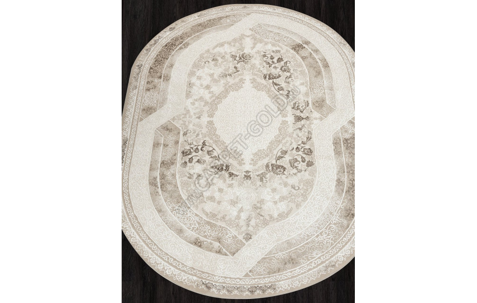 Ковер 04089A - BROWN / BROWN - Овал - коллекция ARMINA