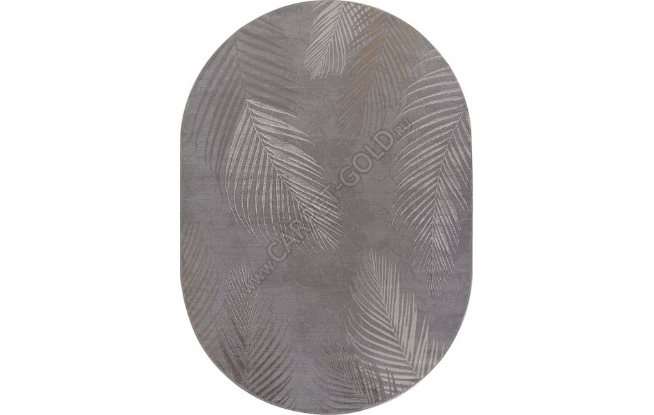 Ковер F167 - GRAY - Овал - коллекция LIMAN