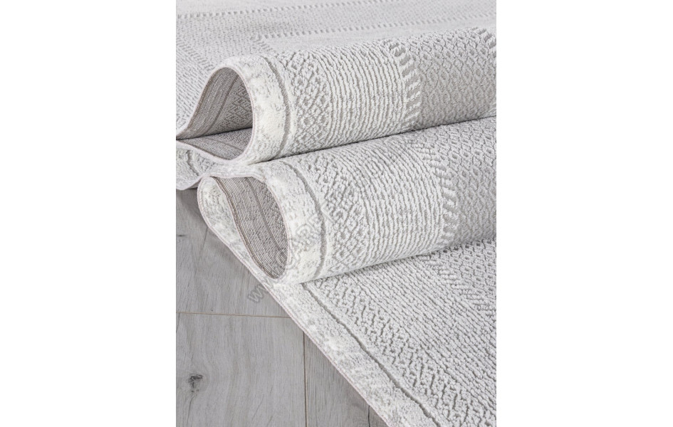 Ковер F040AC - GREY / WHITE - Прямоугольник - коллекция SIROCCO