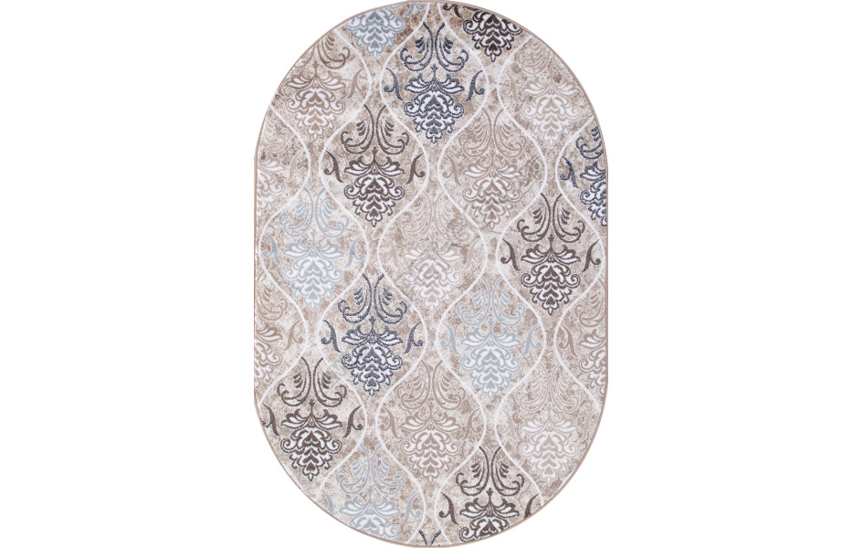 Российский ковер Valencia Delux D310 - CREAM-BROWN Овал